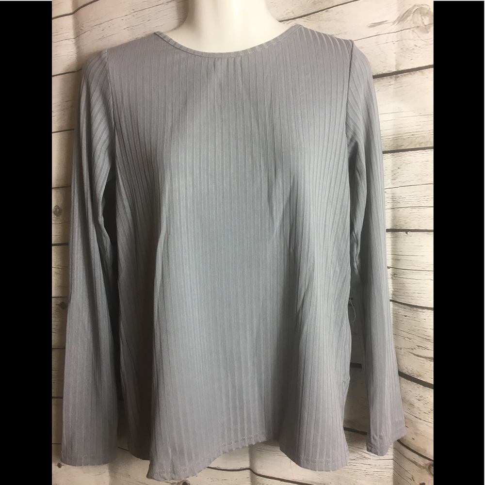 $SALE$   Split Back Ribbed Top - Picture 2 of 6